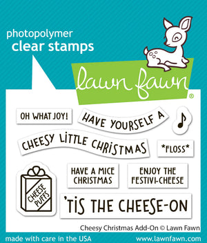 Stamps: Lawn Fawn-Cheesy Christmas Add-On - Purple Pinky Promises 