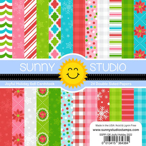 6x6 Paper: Sunny Studio-All Is Bright Paper Pack - Purple Pinky Promises 