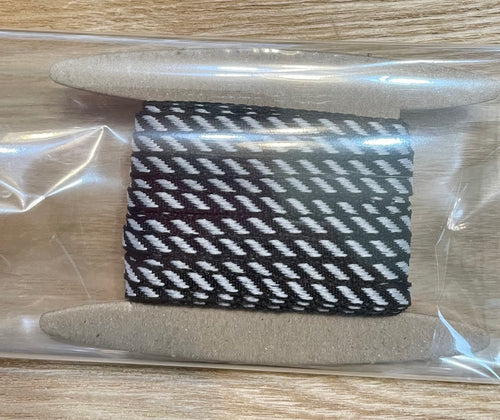 1/8 Inch Mini Diagonal Stripes Ribbon with Woven Edge
