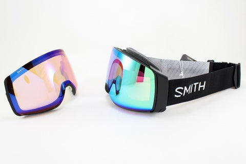 Smith 4D Mag Snow Goggles Black Frame, Chromapop Everyday Green Mirror Lens 2022