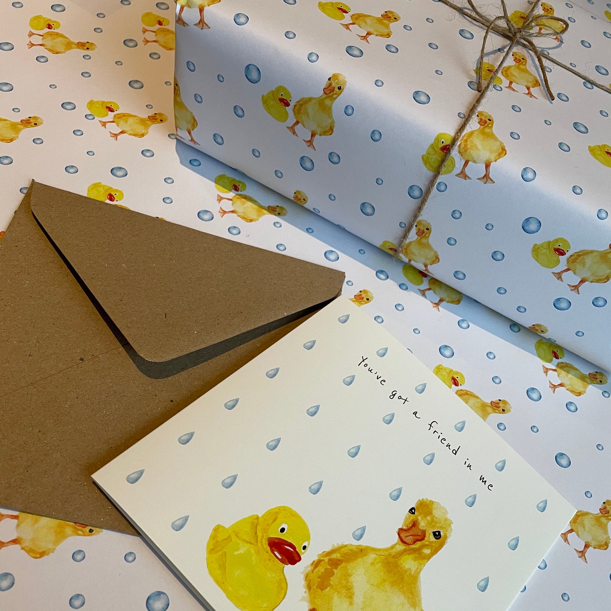 duck wrapping paper