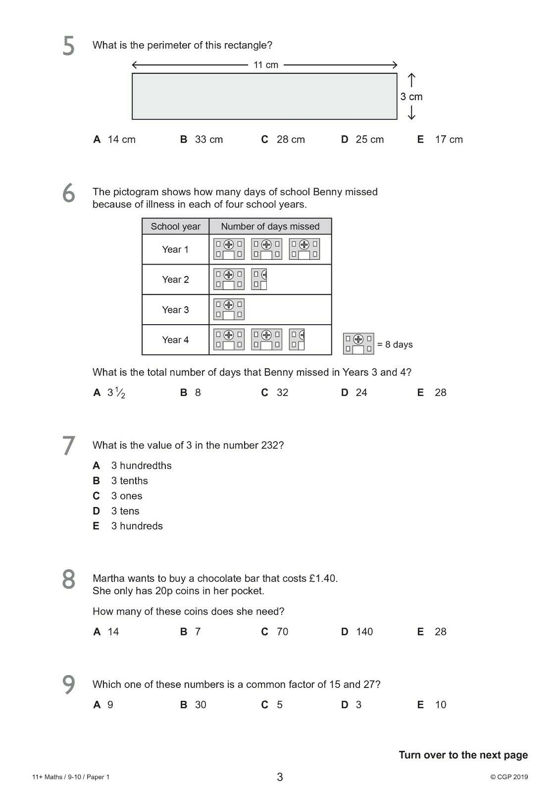 11 Plus Year 5 GL Maths and English Practice Papers with Answer CGP ...