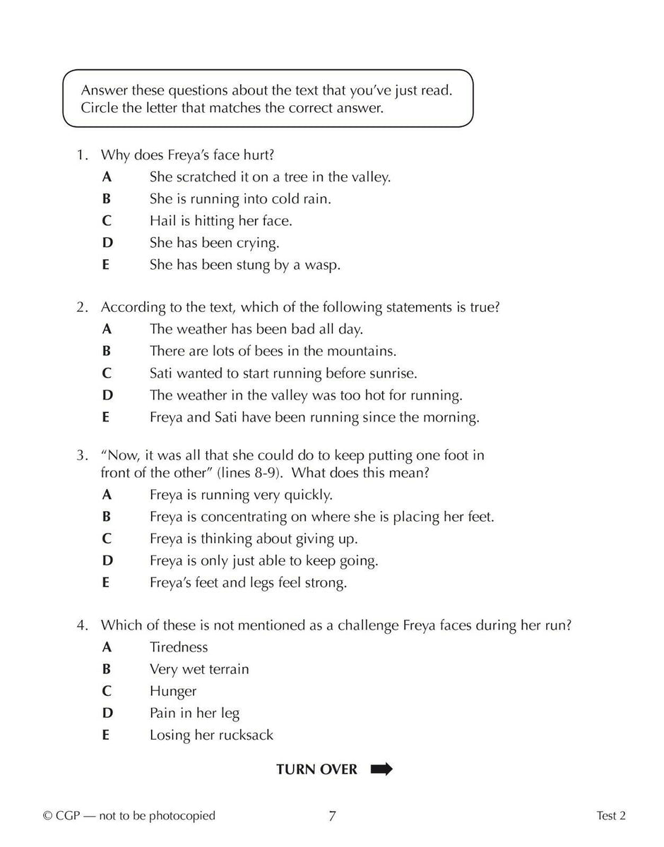 Free 11 Plus Multiple Choice Comprehension Worksheets