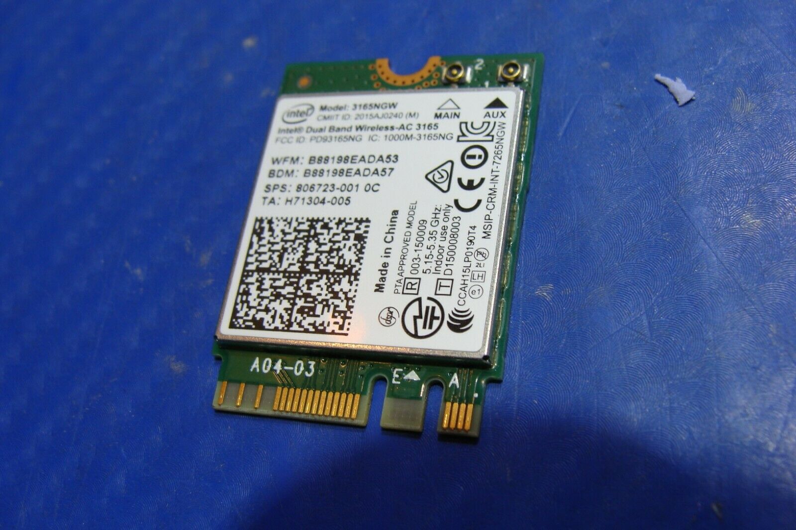 Msi Apache Pro Ge62vr Ms 16jb 15 6 Wifi Wireless Card 3165ngw Got Laptop Parts Tested Certified