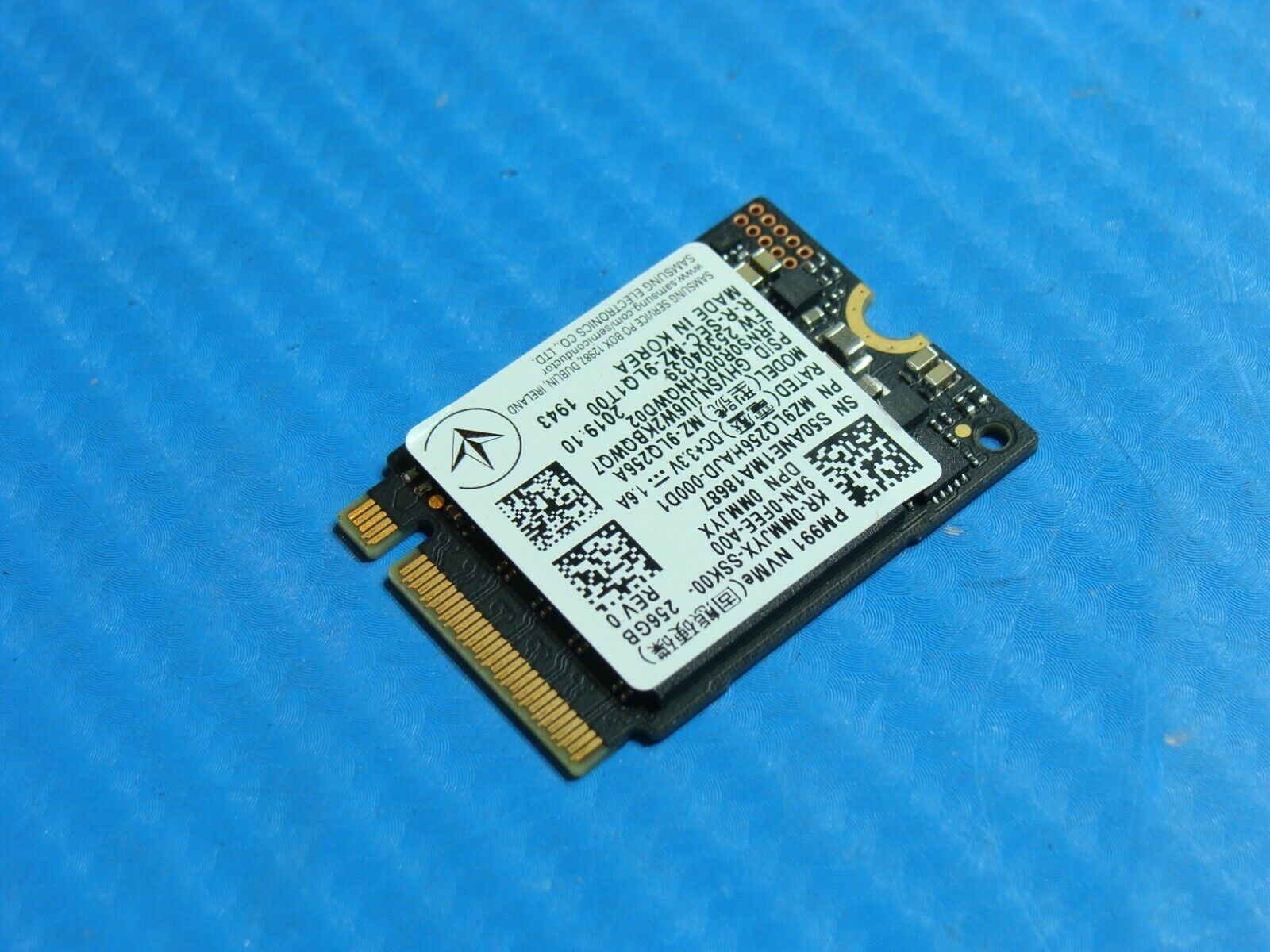 Dell 7390 Samsung Pm991 256gb Nvme M 2 Ssd Solid State Drive Stick Mz Tested Laptop Parts Replacement Parts For Repairs