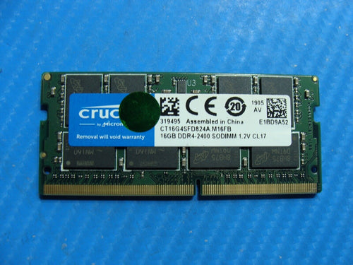 Acer AN515-53-55G9 So-Dimm Crucial 16GB Memory CT16G4SFD824A.M16FB