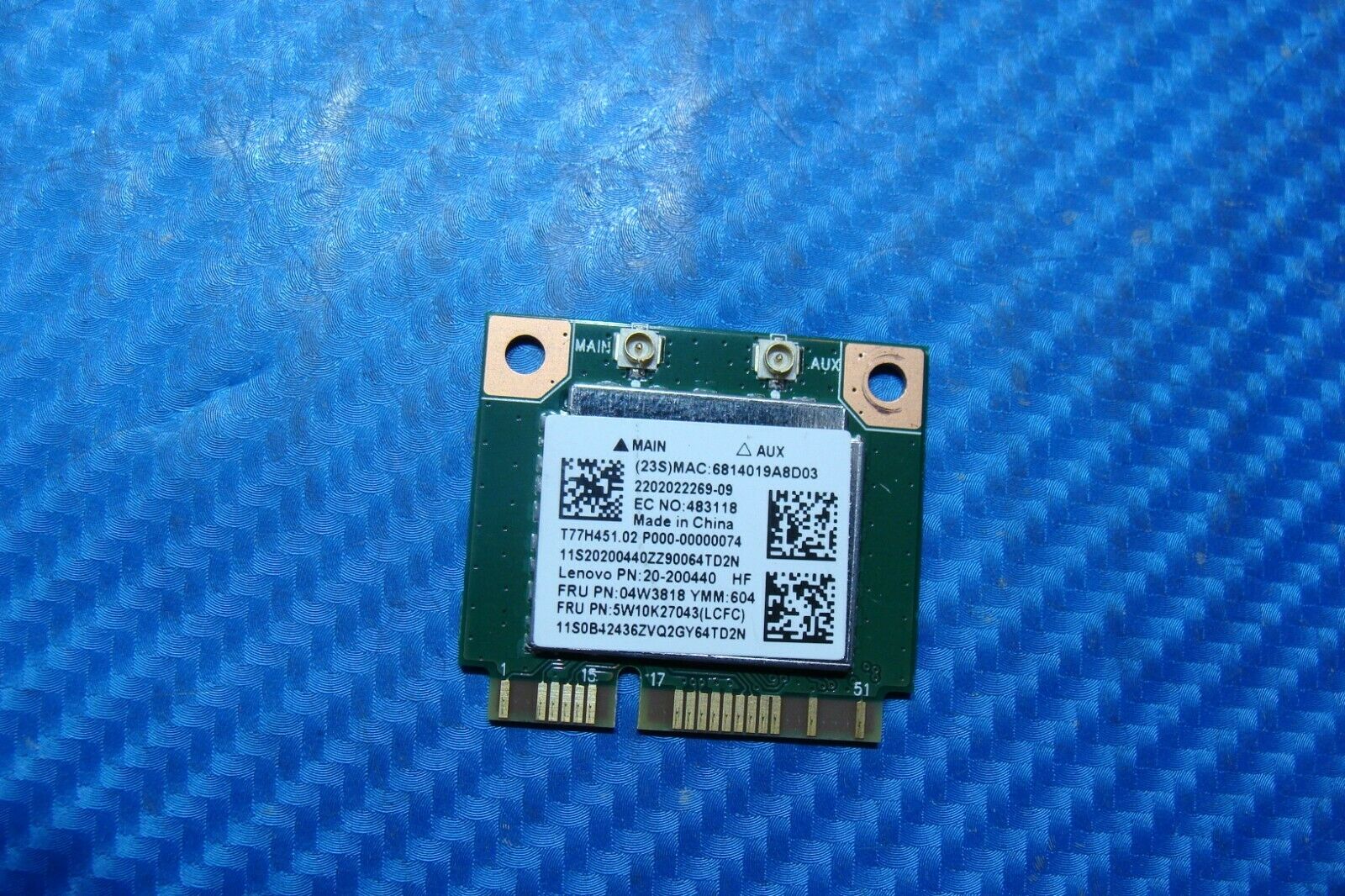 9 95 Lenovo Ideapad 100 15ibd 15 6 Genuine Wifi Wireless Bluetooth Card 04w3818 Er Tested Laptop Parts Replacement Parts For Repairs