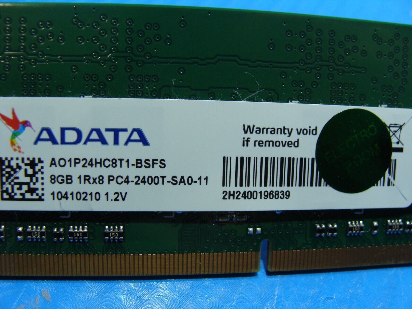 Dell 15 5567 ADATA 8GB 1Rx8 PC4-2400T Memory RAM SO-DIMM