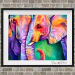 5D DIAMOND PAINTING NEON ELEFANT