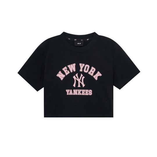 Varsity Crop Sweatshirt NY Yankees Black