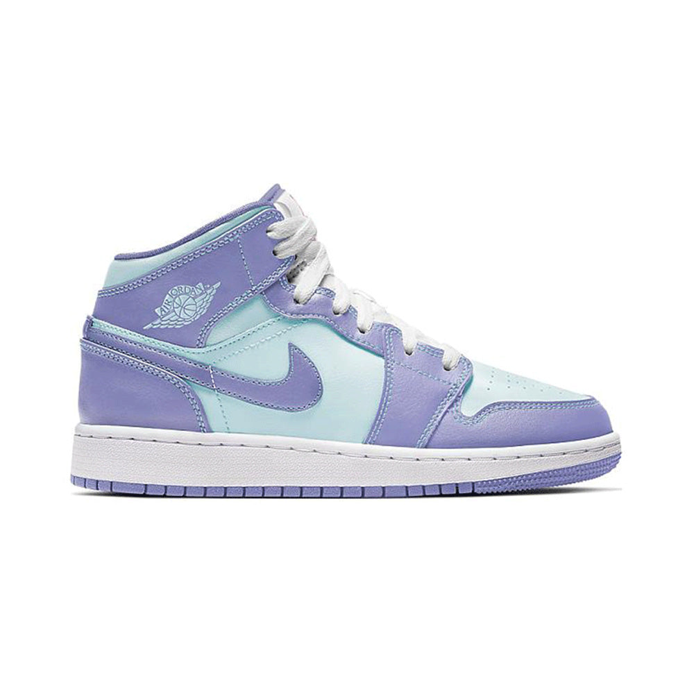 air jordan mid aqua purple