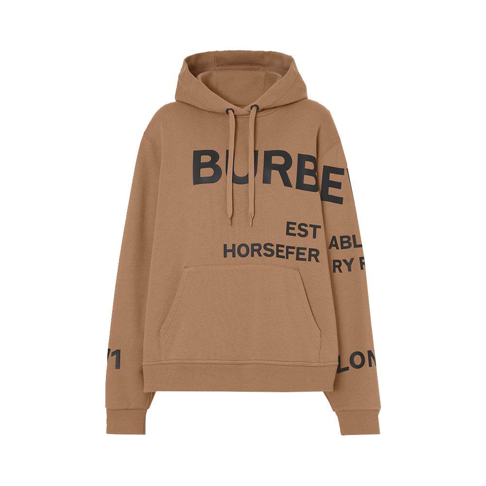 burberry horseferry print cotton oversized hoodie