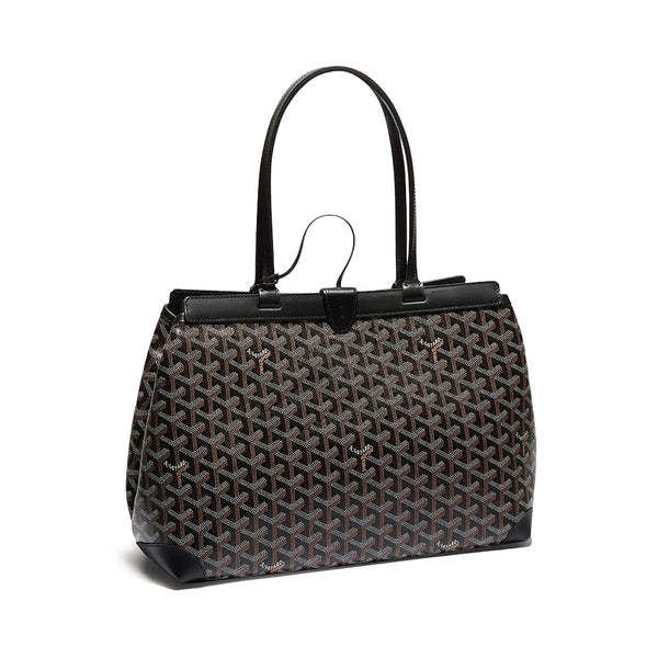 Goyard Rouette Structure PM Bag White Goyardine Palladium Hardware