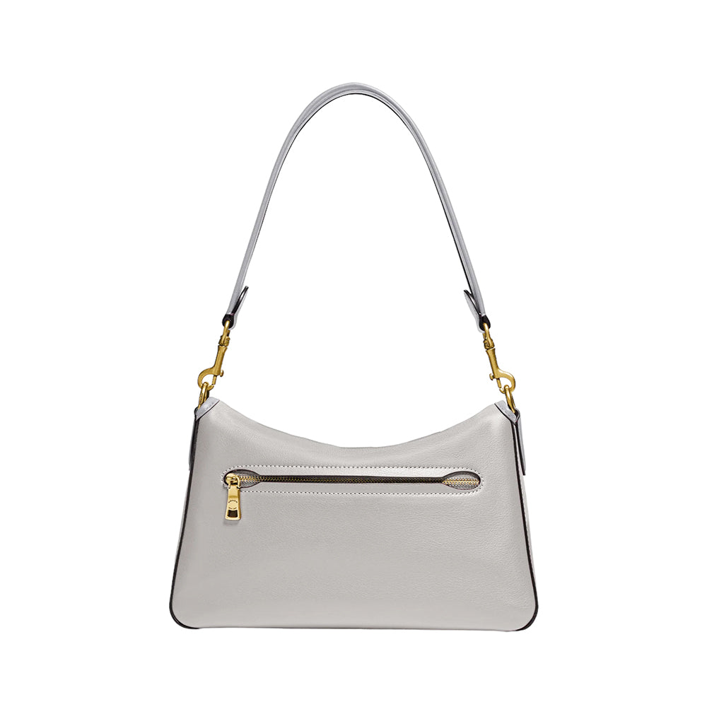 Coach Soft Tabby Shoulder Bag In Colorblock Dove Grey Multi 