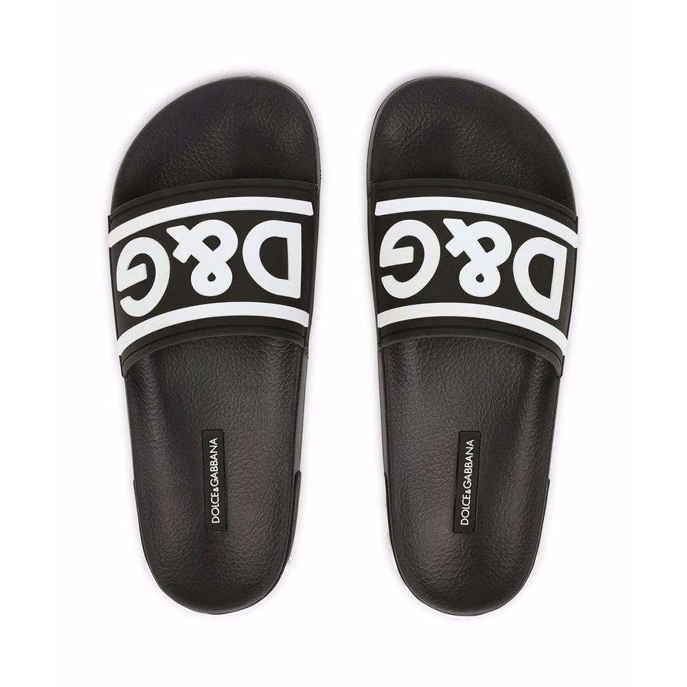 dg logo rubber slide sandals