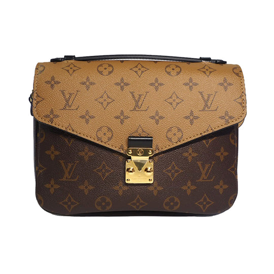 Louis+Vuitton+On+The+Go+Tote+MM+Brown+Monogram+Reverse+Leather for sale  online