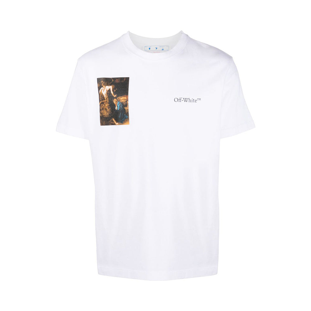 off white caravaggio white tee