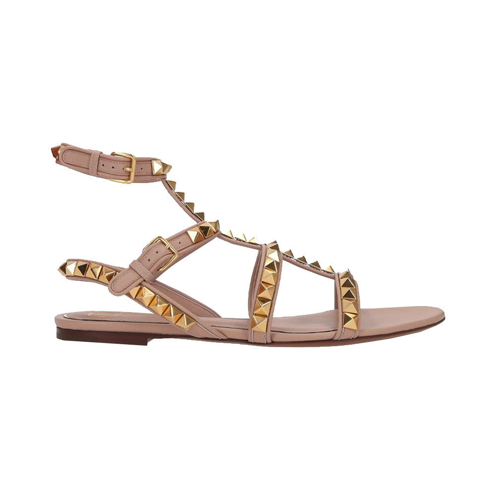 valentino flat sandals rockstud