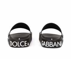 dg logo rubber slide sandals