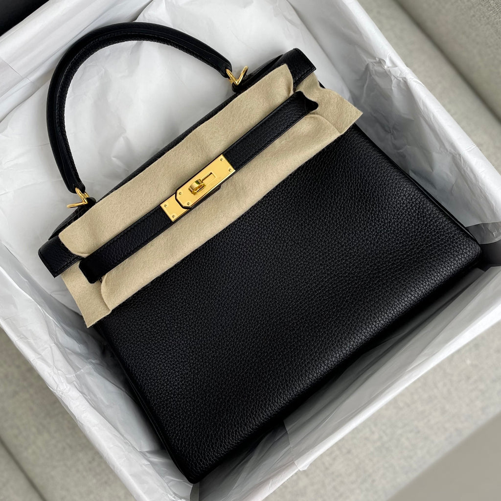 Hermes K28 Black Togo Ghw | Voila.id