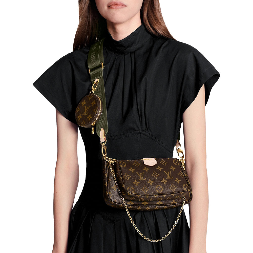 Louis Vuitton multi pochette schoudertas zwart