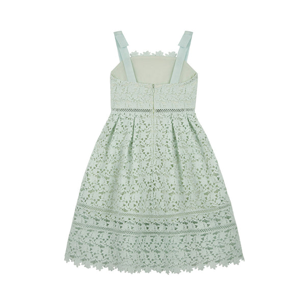 Kids Azaelea Bow Detail Midi Dress Mint