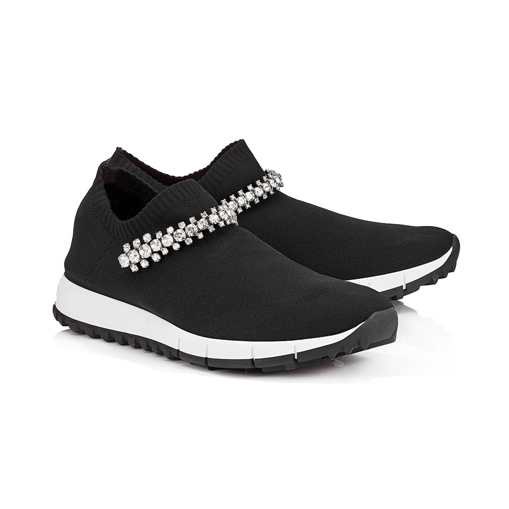 Jimmy Choo Verona Crystal Sneakers Black