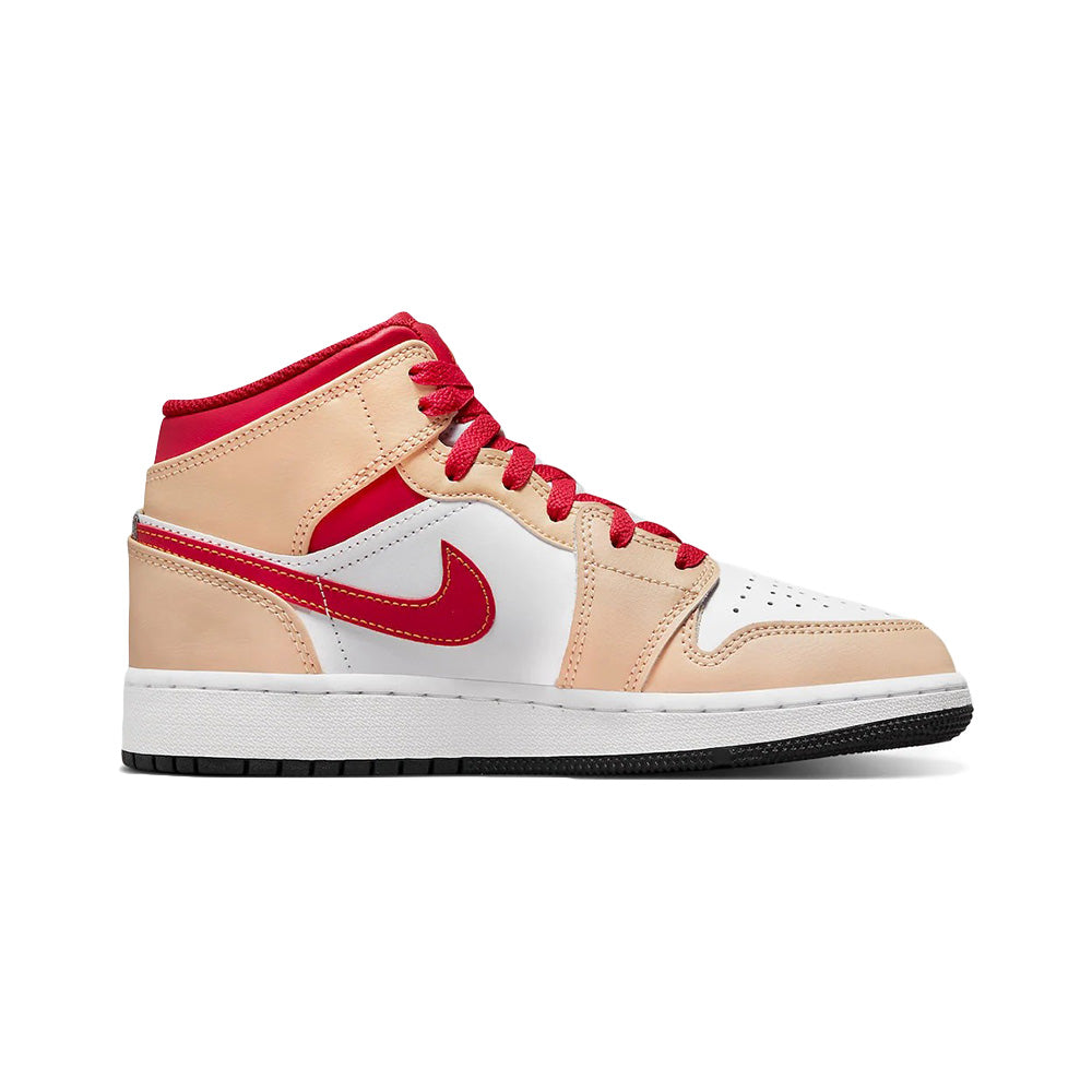 jordan mid 1 red and white