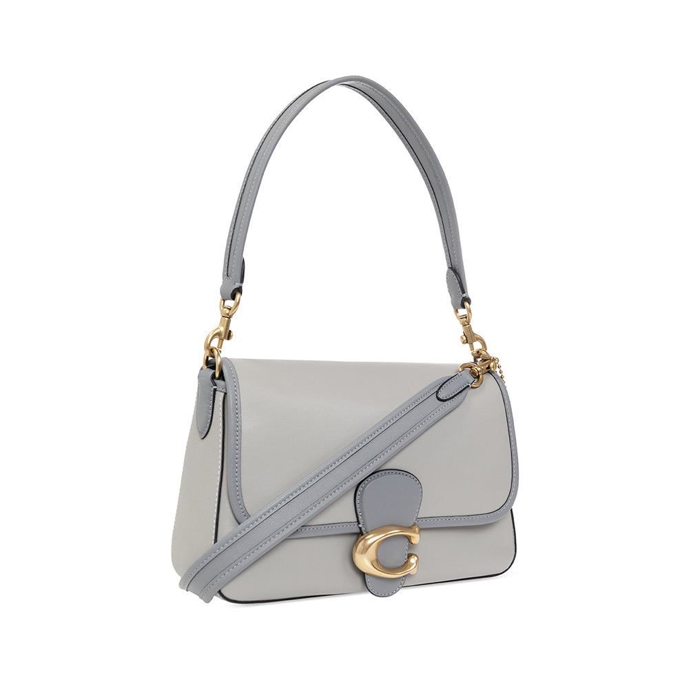 Coach Soft Tabby Shoulder Bag In Colorblock Dove Grey Multi 