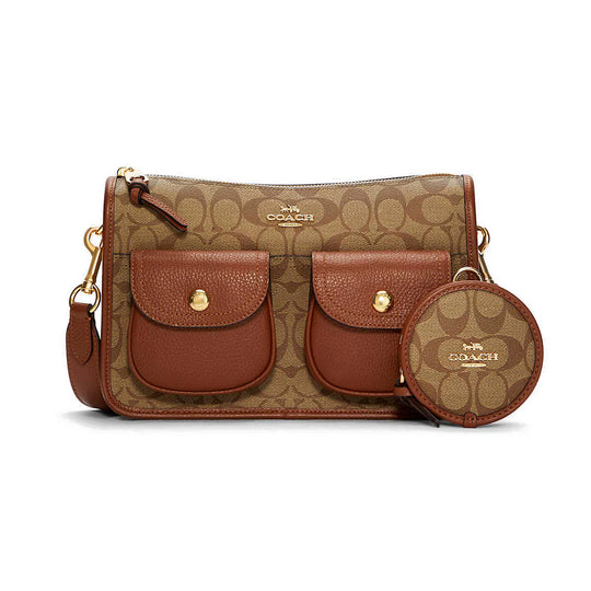 Coach C5675 Pennie Crossbody With Coin Case In Signature