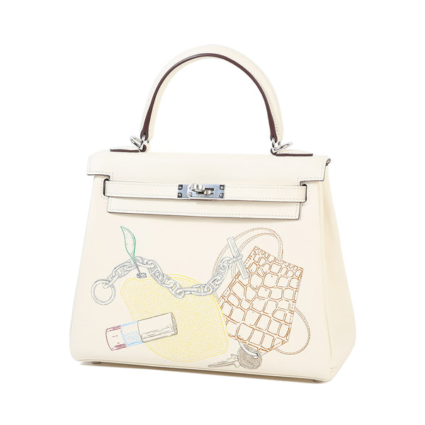 Louis Vuitton LV Alma BB epi Quartz White Leather ref.409334 - Joli Closet