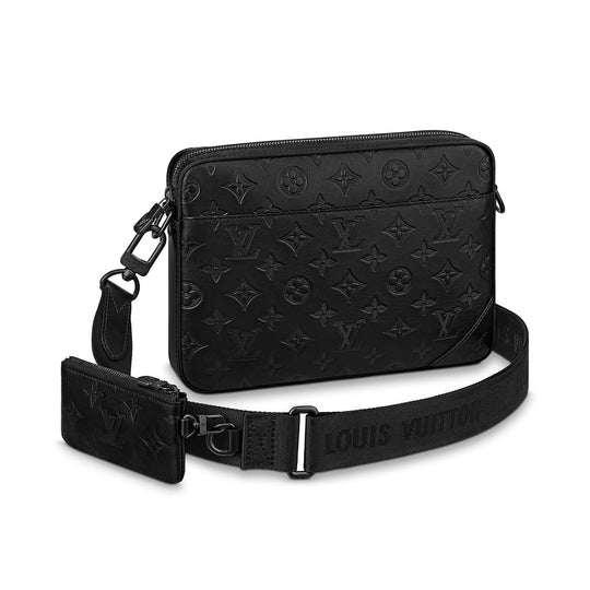 New in Box Louis Vuittom Men Multi Pochette Black Gray Bag For Sale at  1stDibs