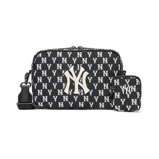 MLB Classic Monogram Jacquard Boston Bag S NY Yankees Black