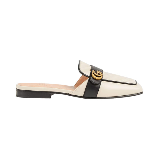 white leather gucci sandals