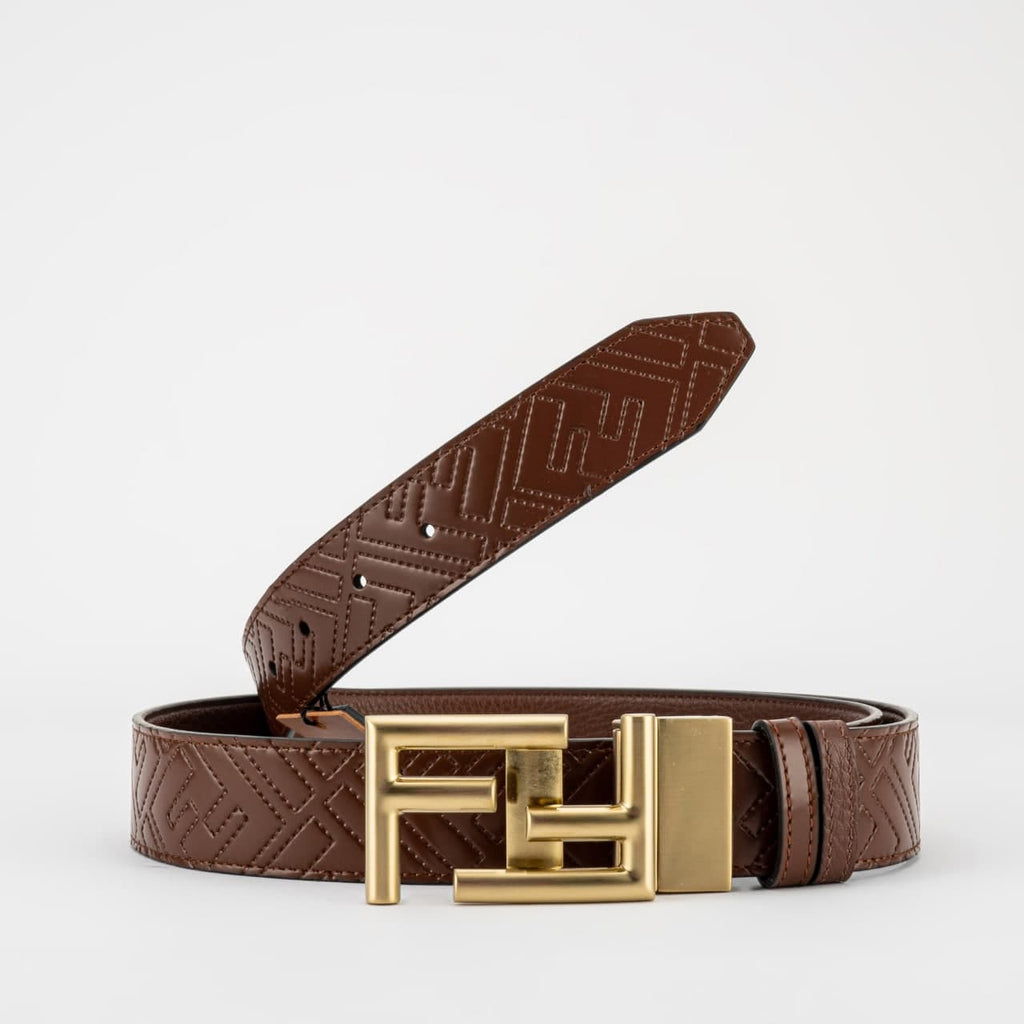 fendi embossed belt