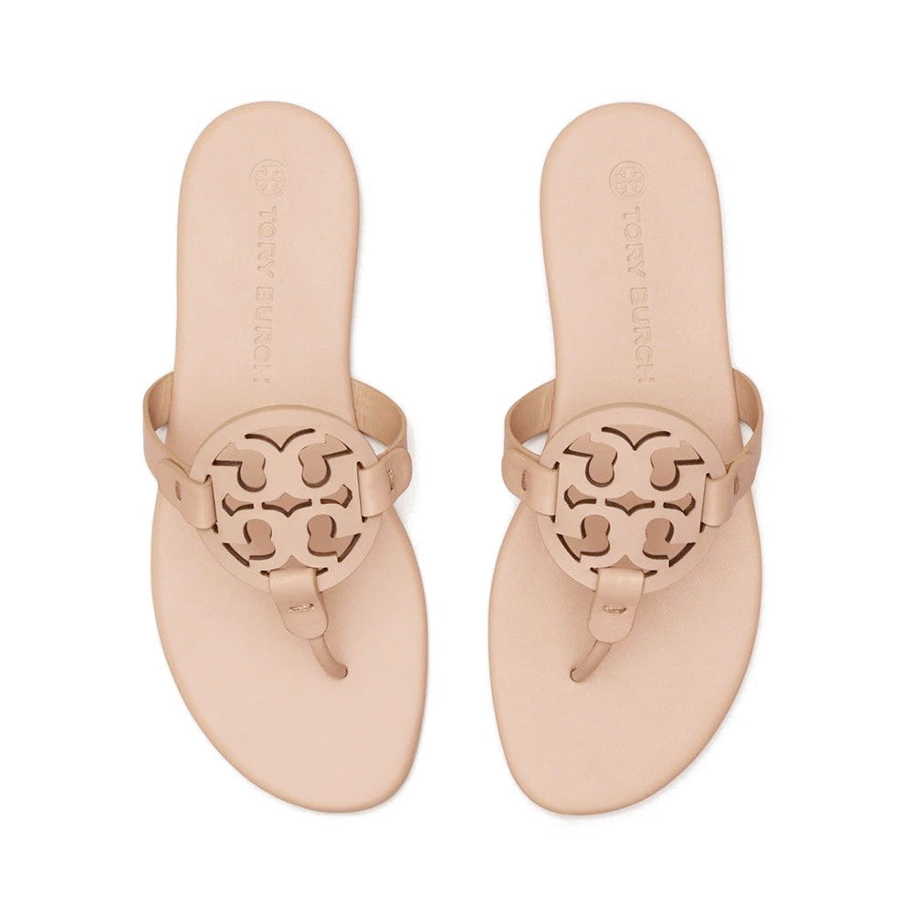 Tory Burch Miller Soft Leather Sandals Nude Pink 