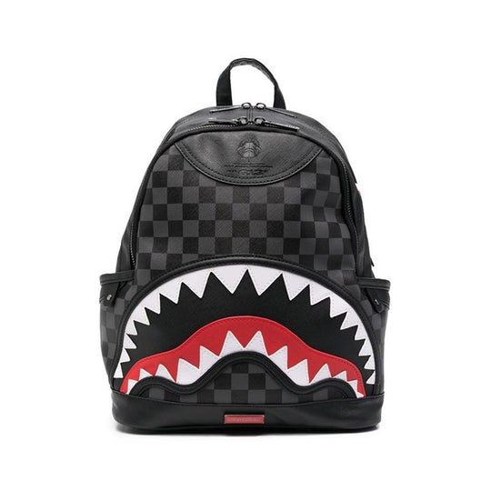 SPRAYGROUND BACKPACK SHARK SHAPE CHECK SAVAGE Unisex Green