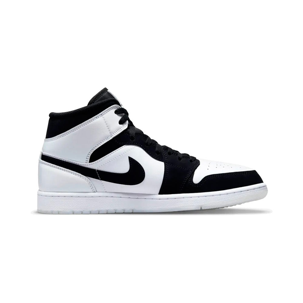 jordan air 1 mid white and black