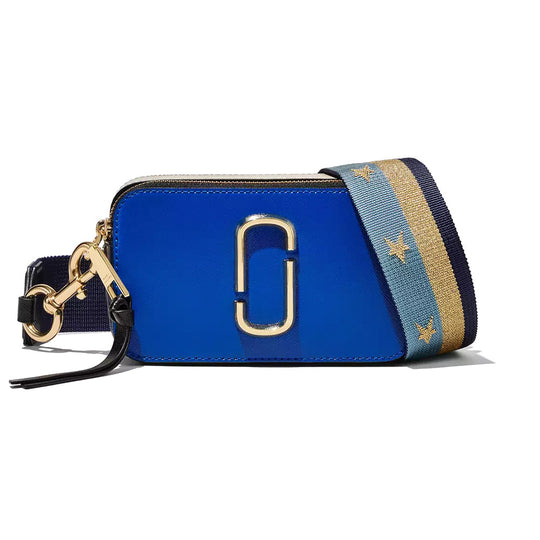 MARC JACOBS: The Americana Snapshot leather bag - Blue  Marc Jacobs mini  bag H175L03FA22 online at