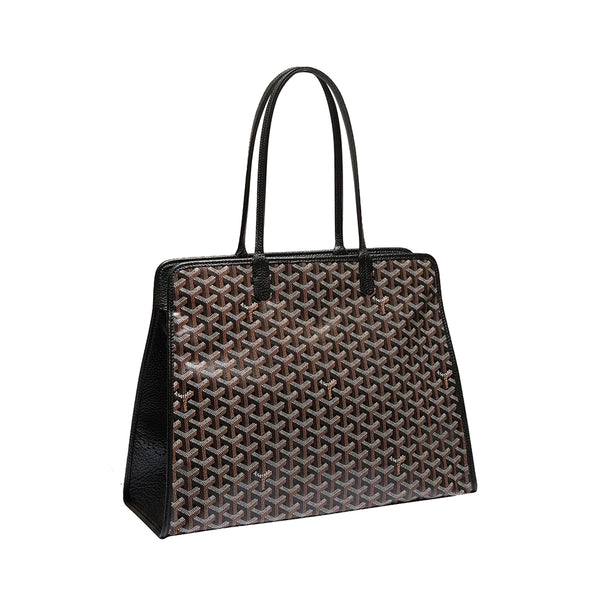 Goyard Rouette Structure PM Bag White Goyardine Palladium Hardware