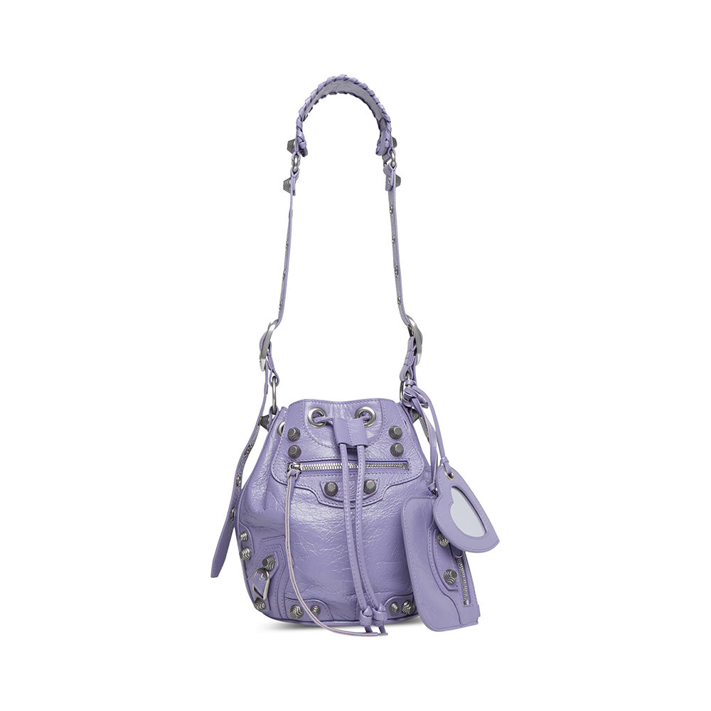 Balenciaga Le Cagole XS Bucket Bag Light Purple Shw