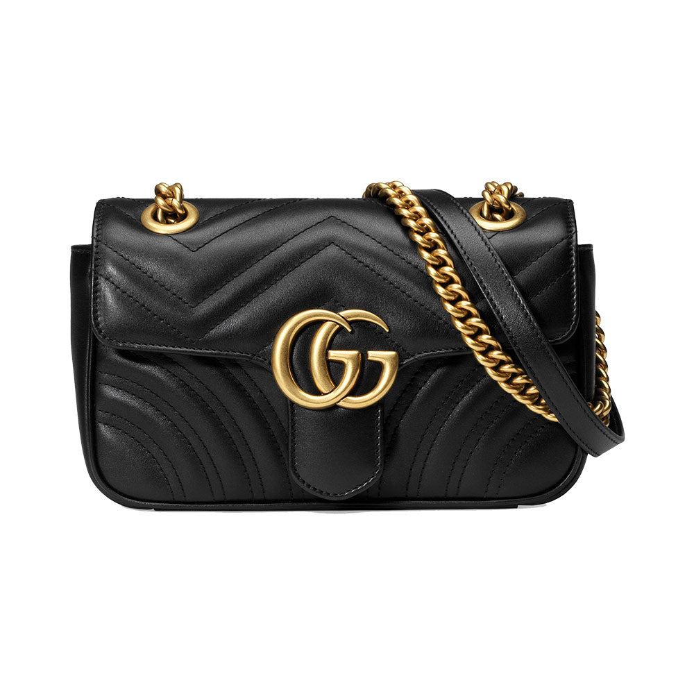 gucci black horseshoe bag