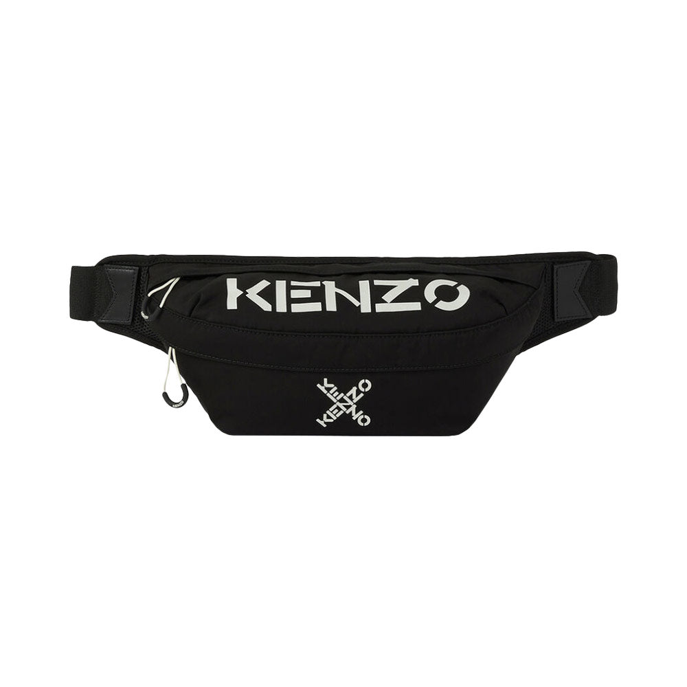 Kenzo Bumbag Logo Print New Season Regular Black | Voila.id