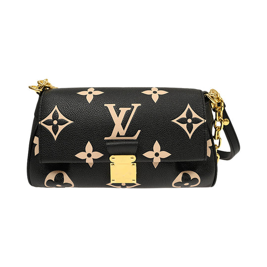 Louis Vuitton Favorite Bicolor Monogram Empreinte Shoulder Bag Tourterelle