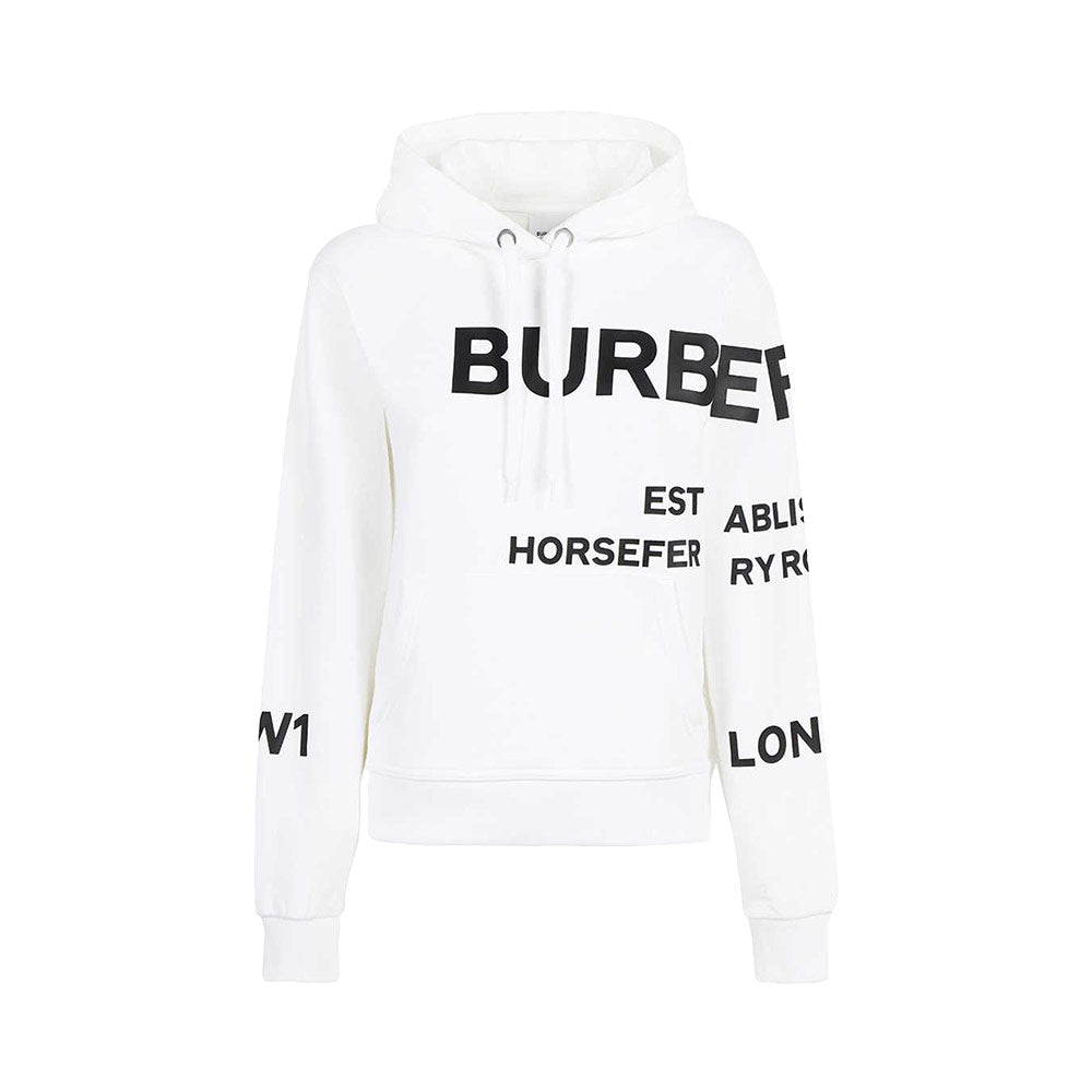 burberry horseferry print cotton oversized hoodie