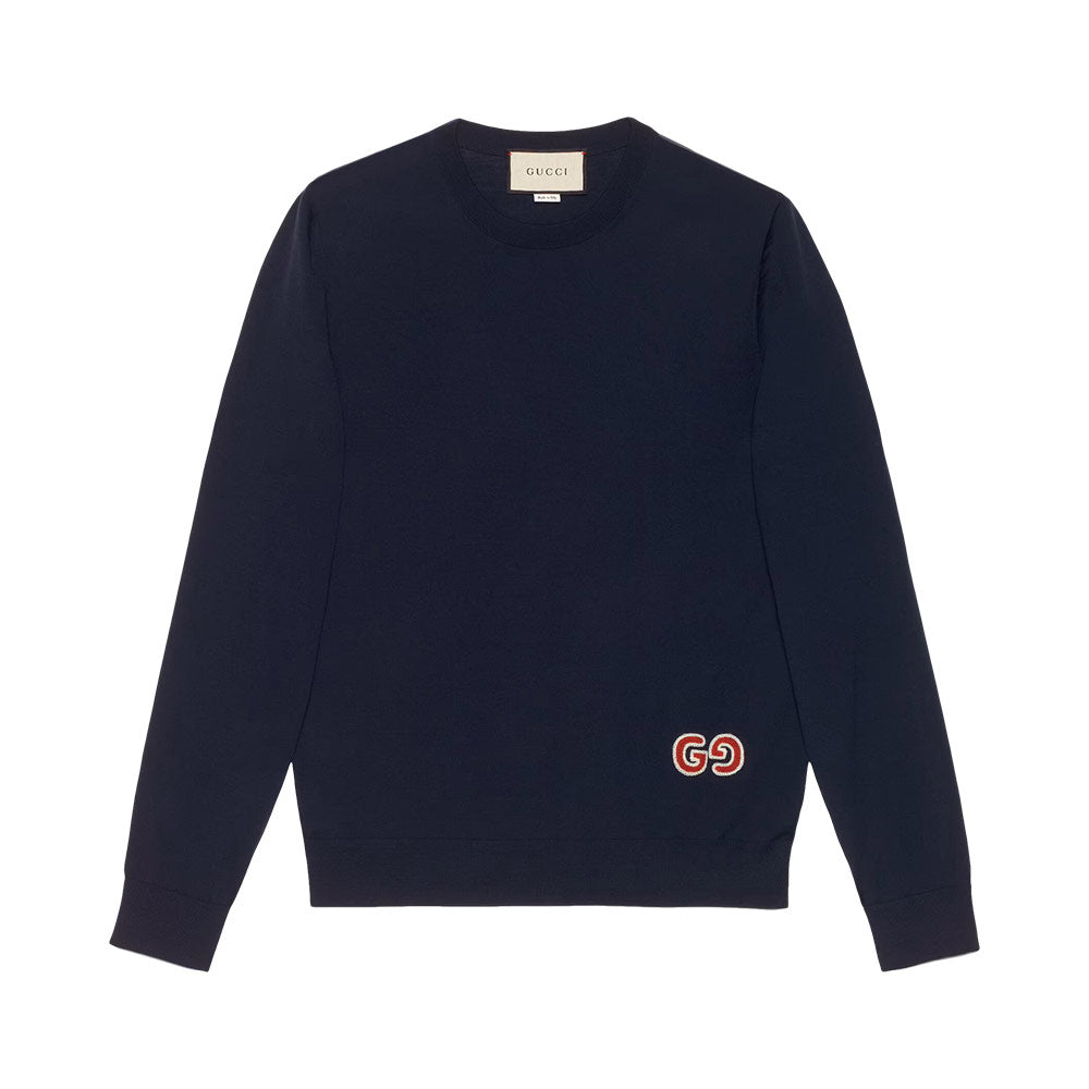 navy blue gucci sweater