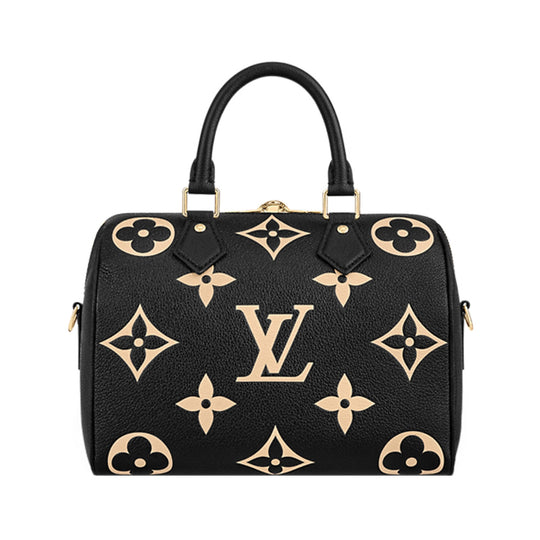 Louis Vuitton Speedy 25 bandouliere cognac empreinte monogram