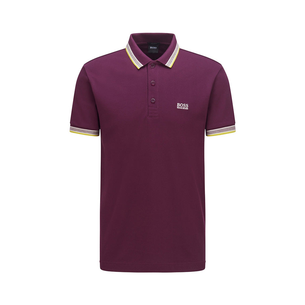 hugo boss polo shirt burgundy