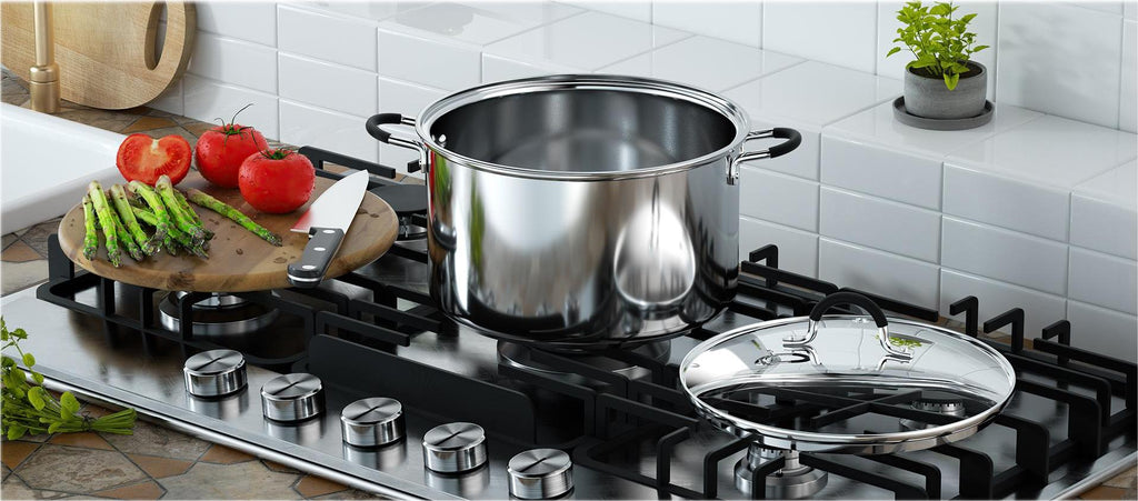 Cook N Home 5-Quart Stainless Steel Casserole Stockpot with Lid