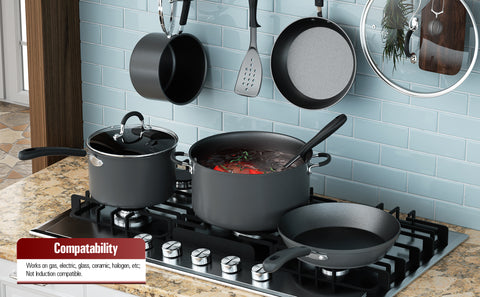 Cook N Home Pots and Pans Set Nonstick Professional Hard Anodized Cook